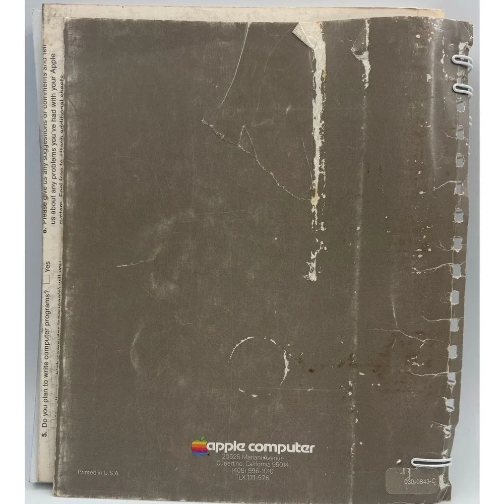 The Apple II AppleWorks Reference Manual Vintage 1983‎ Apple
